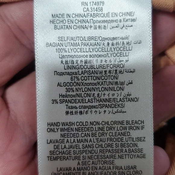 Bcbg maxazria brandy wide leg pleated flowing tan pants nwt - Picture 7 of 9